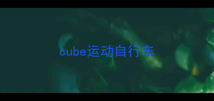 cube运动自行车
