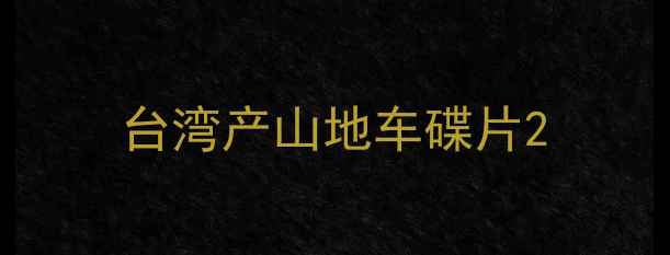 台湾产山地车碟片
