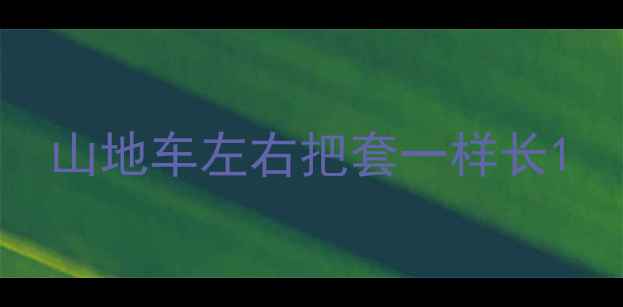 山地车左右把套一样长