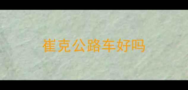 崔克公路车好吗