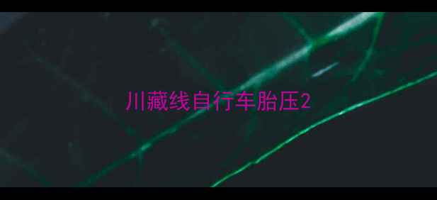川藏线自行车胎压