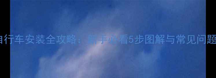 折叠自行车安装全攻略新手必看5步图解与常见问题解答