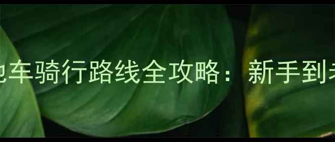 桂林十大必去山地车骑行路线全攻略新手到老骑友的进阶指南