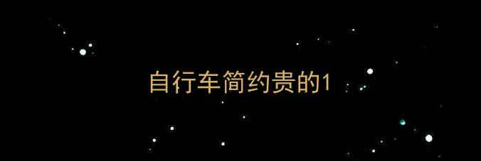 自行车简约贵的
