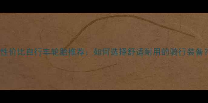 高性价比自行车轮胎推荐如何选择舒适耐用的骑行装备